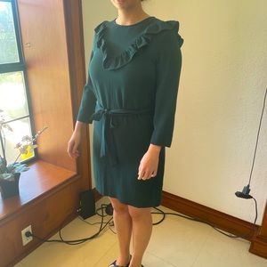 Dark green winter H&M dress